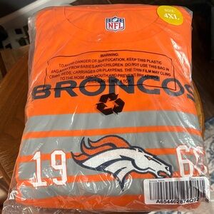 NFL Broncos Orange T-Shirt 4XL